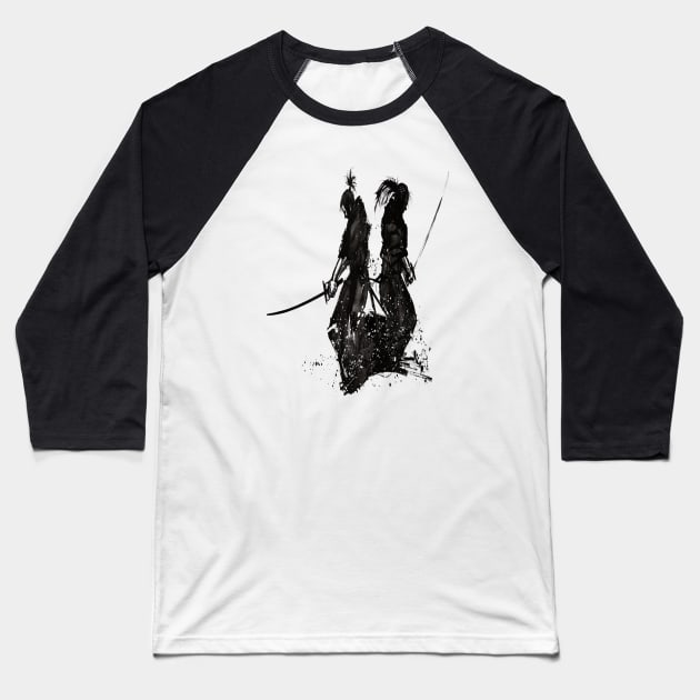 Samurai kenjutsu Baseball T-Shirt by Mens_Passion